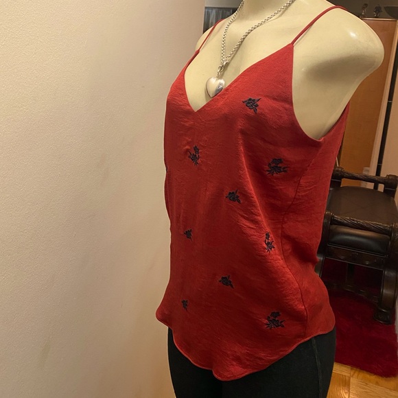 Express Tops - Express Red Embroidered Down Town Cami Size XS.